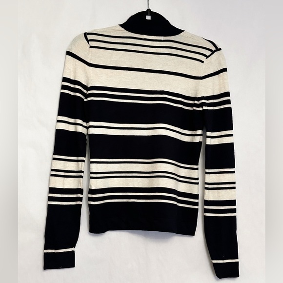 525 America Striped V-Neck Sweater Preppy Classic Size X-Small XS - Picture 3 of 7